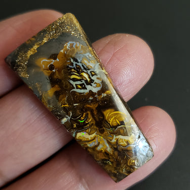 Natural Boulder Opal Cabochon. Size- approx. 38x19mm
